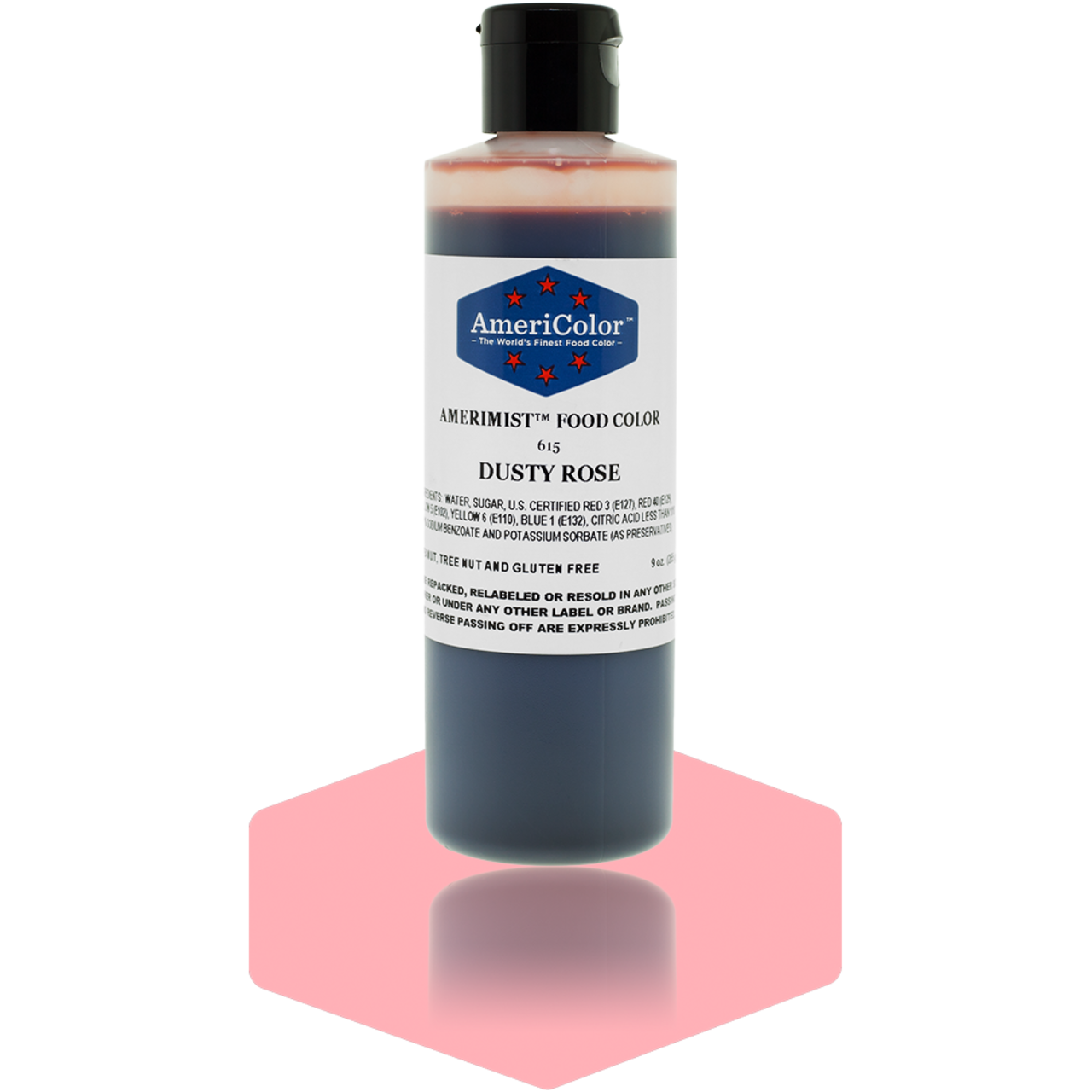 AmeriColor, Dusty Rose, 9 Ounce, AmeriMist Airbrush Food Coloring
